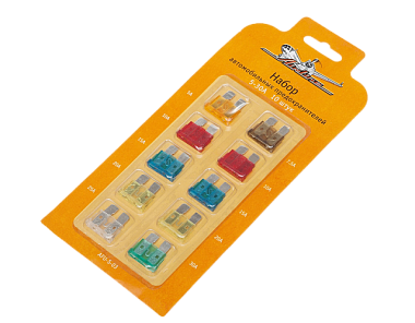 Предохранители Airline стандарт 5-30А, 10 шт в блистере AFU-S-03