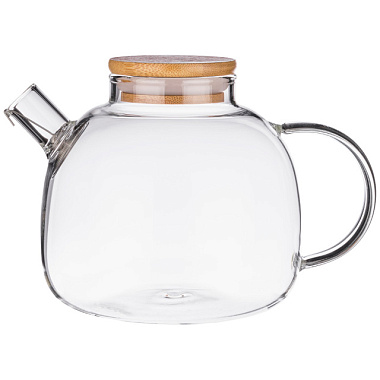 Чайник Agness Native заварочный с бамбуковой крышкой 1000 мл 250-117