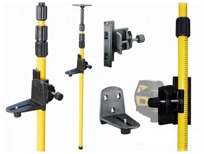 Штатив-штанга Profipower для лазерного уровня распорная алюмин высота 3 м E0052