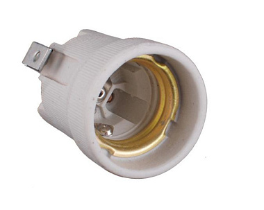 Патрон Е27 F519А М4 неразборный керамический с угловым креплением