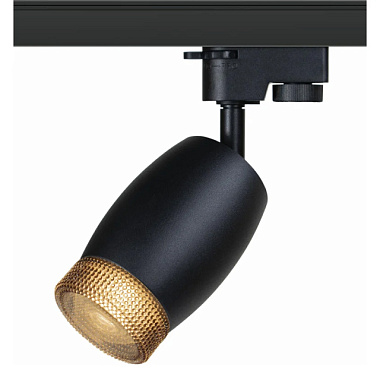 Светильник трековый Эра TR51 - GU10 BK однофазный под лампу GU10 матовый черный