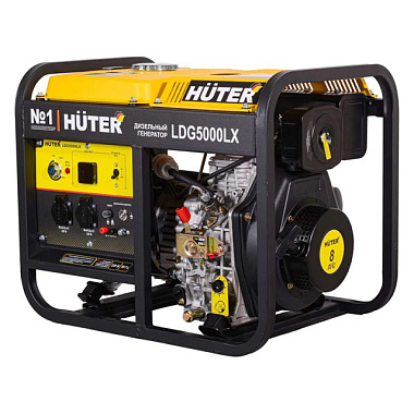 Электрогенератор Huter LDG 5000LX дизельный с электростартером 64/2/7