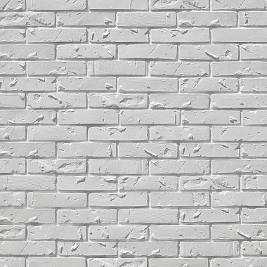 Декоративная гипсовая плитка Monte Alba Ланс Брик белый 0,736 м2 плоскостной шов 1,2 см А680-00