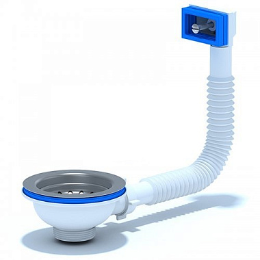 Выпуск Nova Plastik для сифона 3 1/2 с прямоугольным переливом 1039