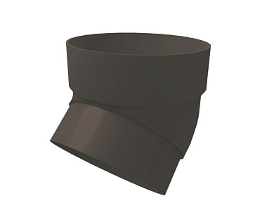 Колено трубы Grand Line ПВХ GL 45° 120/87 RAL 7024 Графит