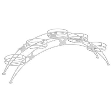 Подставка для цветов ЗМИ Арка 5 белый ПДЦ 414Б