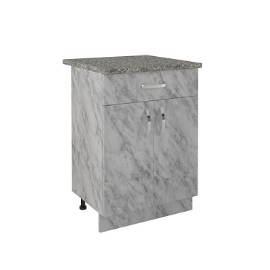 Стол рабочий Eva Gold 1 ящик Белый мрамор 600*