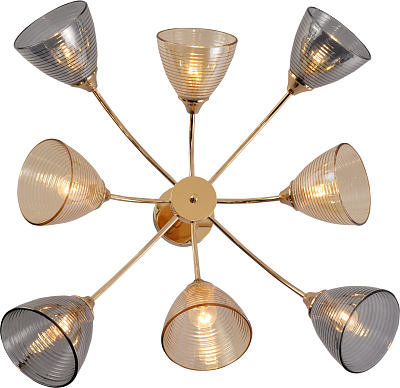 Люстра Schaffner Codice 3530-8 8*E27/60W 80*80*34 см