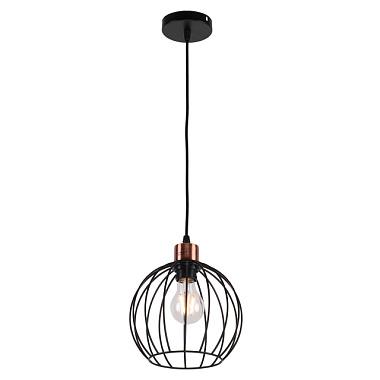 Люстра Imex подвесная 1*60Вт E27 MD.0229-1-P BK***