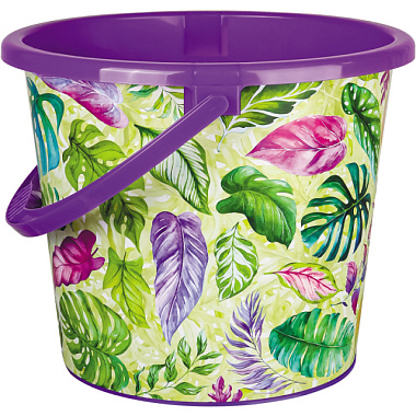 Ведро ВМС Оранжерея.Тиснение пластиковое 5 л ВР-7816