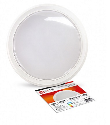 Светильник светодиодный In Home СПБ-2Д 14Вт 230В 4000К 1100лм 210 мм с датчиком круг белый УТ0999201