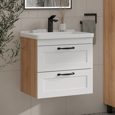 Тумба Equil Lago 70.2Y подвесная к раковине Фостер 70 tpLAGO70.2Y-04