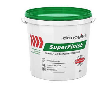 Шпаклевка Danogips SheetRock RMJC SuperFinish универсальная готовая 3 л 5 кг