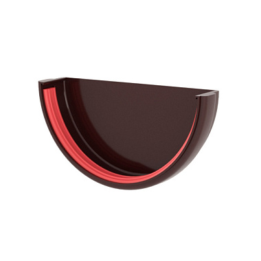 Заглушка желоба Grand Line универсальная ПВХ GL 120/90 RAL 8017 Шоколад 00104225