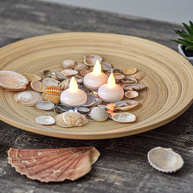 Свеча Qwerty водная светодиодная пластик блистер 4 шт 75005