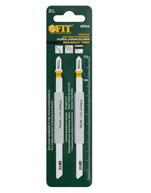 Набор полотен Fit по металлу HSS фрезерованные волнистые зубья 132/106/1,2 мм T318A 2 шт 40966