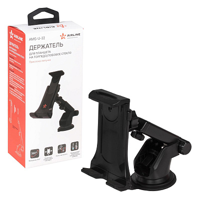 Держатель для планшета Airline на лобовое стекло/торпедо 70*240*166 мм AMS-U-22 