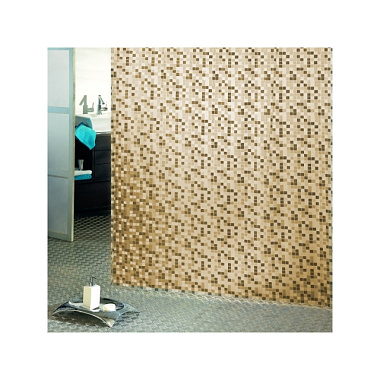 Штора для ванной Bacchetta Mosaico Бежевый 180*200 см 3011