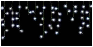 Гирлянда Феникс-Презент 80 LED ламп холодный белый 8 режимов питание от сети IP44 300*50 cм 92816