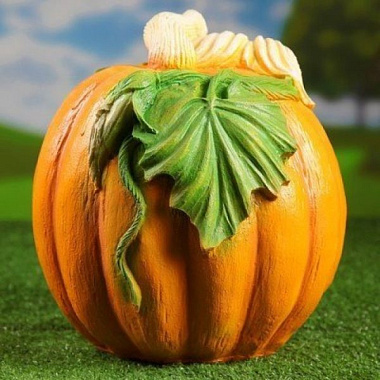 Садовая фигура Тыква с цветами 12537