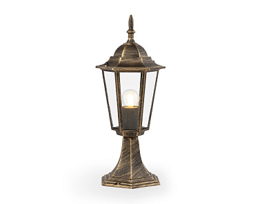 Светильник Ambrella ST2025 GD/BK/CL ул. ландшафт.золото/черн./проз. IP54 E27 max 40W D150*400