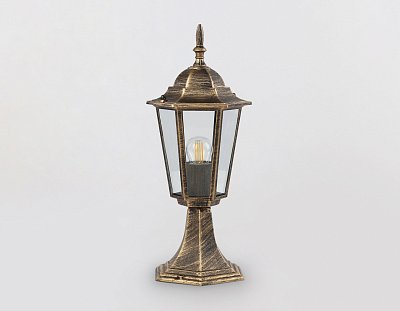 Светильник Ambrella ST2025 GD/BK/CL уличный ландшафтный зол/черный/прозр IP54 E27 max 40W D150*400*