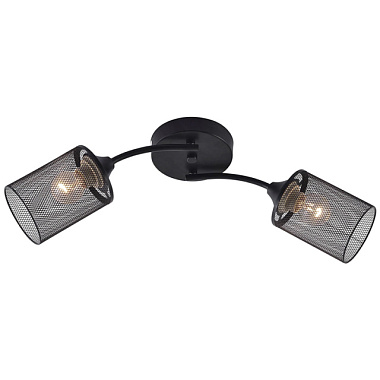 Люстра Schaffner Barreno 4435-2 BK 2*E27/60W 58*18*20 см