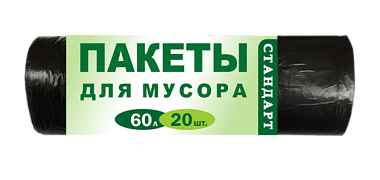 Мешки для мусора Green House Стандарт 60 л 20 шт рулон