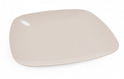 Тарелка Квадро плоская бежевый т/о М8044