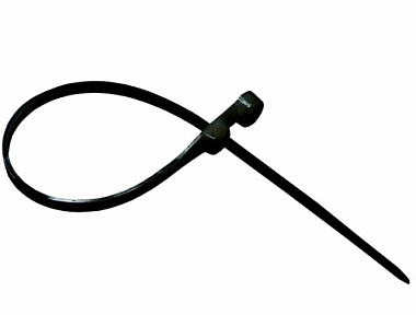 Хомут-стяжка Rexant нейлоновая под винт черная 150*3,6 мм уп/100 шт 07-0155