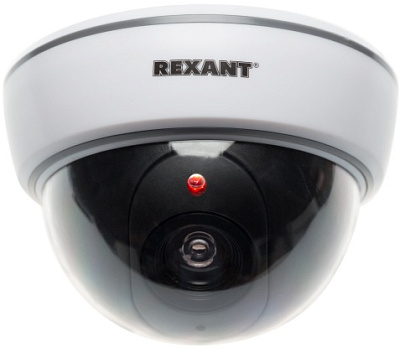 Муляж видеокамеры Rexant внутренней купольной белый 45-0210