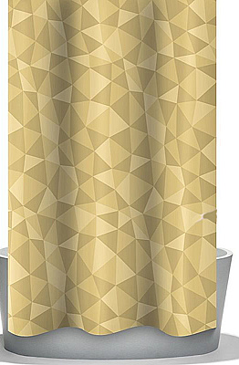 Штора для ванной Bacchetta Diamante бежевый 240*200 см 4800