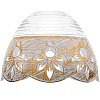 Плафон Ritter для люстр 52512 7/52513 4/52514 1/52515 8 150*65 мм металл/стекло белый/золото 52576 9