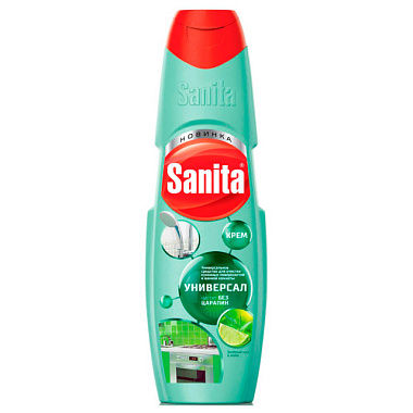 Чистящее средство Санита крем Универсал Зеленый чай и лайм 600 г