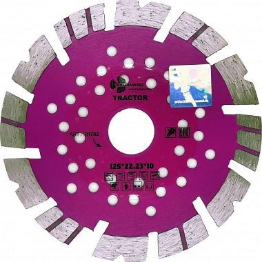 Диск Trio-Diamond Tractor алмазный отрезной 125*10*22,23 мм TR702