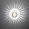 Светильник потолочный MaxLight Crystal LED 17 МR16 с диод подсветкой ограненное стекло прозрачный