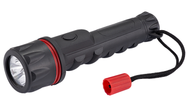 Фонарь Rev ручной на батарейках LED ремешок в комплекте 2*АА IP44 29123 7