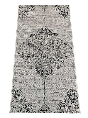 Ковер Side Прямоугольник 1*2 м SILVER/SMOKE B2642