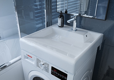 Раковина Kirovit Престиж для стиральной машины 600*600*85 мм 