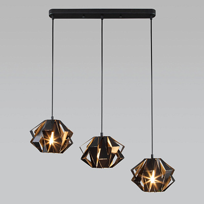 Cветильник подвесной Eurosvet Moire черный 50137/3***