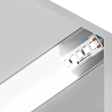 Профиль Ambrella алюм углов круглый серебро/матовый рассеив 2000*15,7*15,7 мм GP2100AL