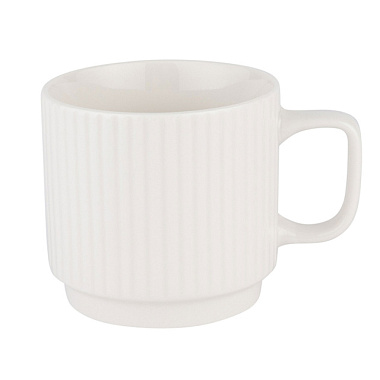 Кружка Appetite Рельеф 1 цилиндр фарфор 300 мл WWREL300-1