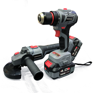 Набор аккумуляторный бесщеточный 2 в 1 Тип-2 УШМ MKDGA-18V шуруповерт MKBL-18B E0220