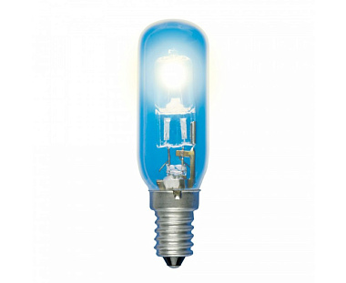 Лампа галогенная Uniel F25 Special для холодильников и вытяжек E14 28W 420lm 25*80 HCL-28/CL/E14/F25