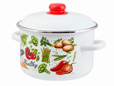 Кастрюля Appetite эмал цил Veggies 3,0 л 1RD181М
