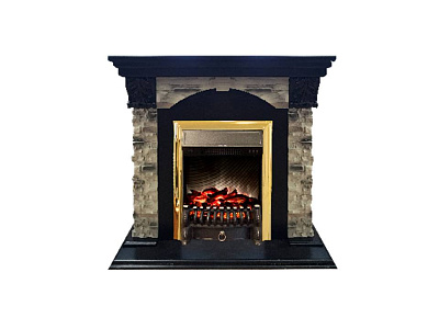 Каминокомплект Real Flame Dublin Rock AO+ Fobos s Lux