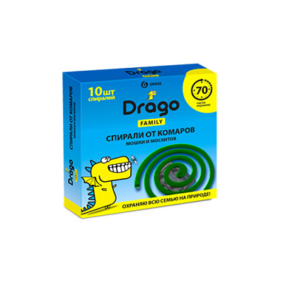 Средство инсектицидное Grass Drago Спираль от комаров – эффект NS-0004