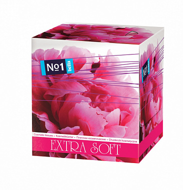 Платочки Bella №1 Extra Soft бумажные 2-х сл. 80 шт Пиония 1*45