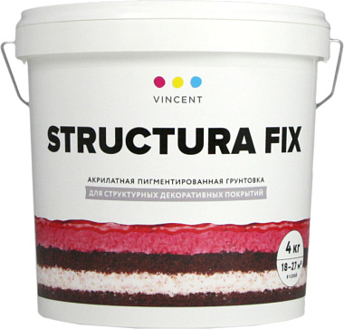 Грунтовка Vincent G-2 акрилатная под структурные покрытия 4 кг 096-011