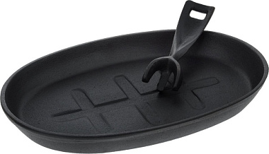 Сковорода Myron Cook чугунная овал съемная ручка 26,5*17,5 см MC2265